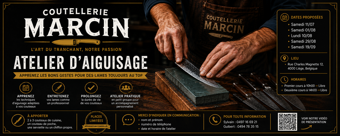 Atelier d’aiguisage à Liège : maîtrisez l’art d’un tranchant parfait
