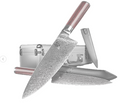 Coffret Kai Shun Kohen 2023 édition limitée comprenant un couteau de chef et un couteau d'office japonais en acier DualCore VG10 VG2 damas 72 couches avec étuis en cuir et mallette de luxe