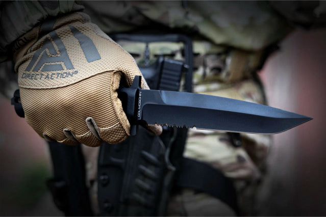 Extrema Ratio COL MOSCHIN Noir – Couteau Fixe Tactique Böhler N690 avec Étui MOLLE