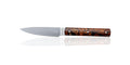 Couteau de cuisine Office 9.47 Perceval avec manche en Bois de Fer d'Arizona et lame en acier inoxydable Sandvik 12C27M fabriqué artisanalement en France.