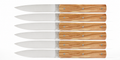 Couteau de table 9.47 avec manche en bois d'olivier naturel, lame en acier inoxydable Sandvik 12C27M, fabriqué artisanalement à Thiers en France , by Marcin liege