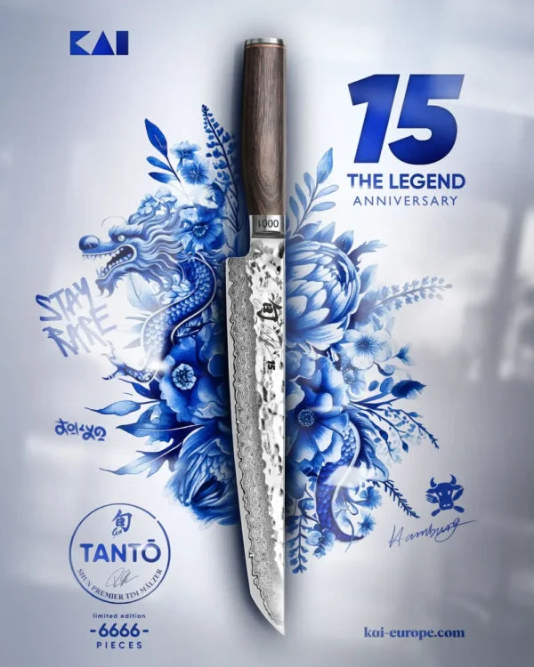 Kai Shun Premier Tim Mälzer The Legend TDM-1785 – Couteau Tantō Édition Limitée 15e Anniversaire